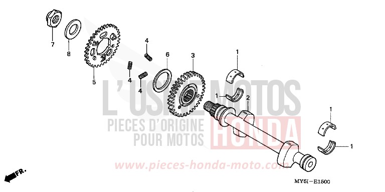 AUSGLEICHER von CB1300 Super Bold'or ABS MOODY BLUE METALLIC (PB296) von 2002